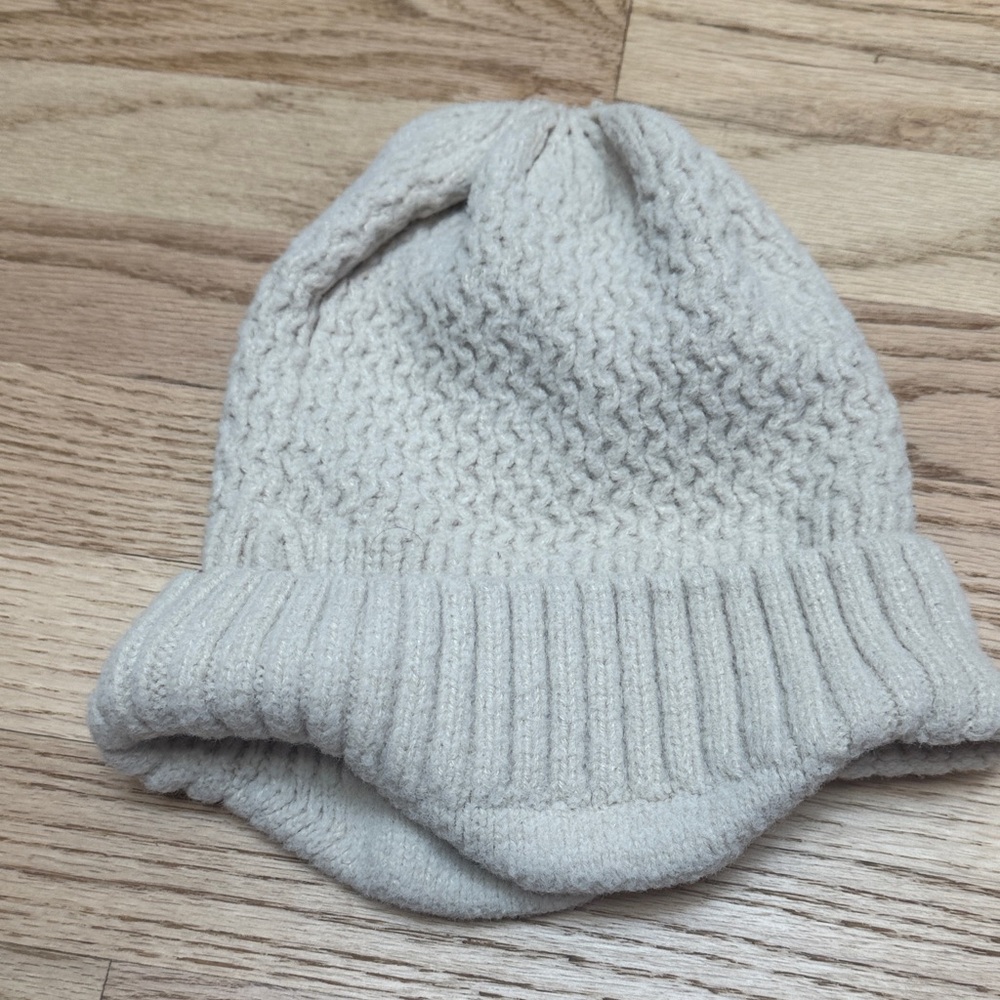 Knit Beanie Womens - Cream
